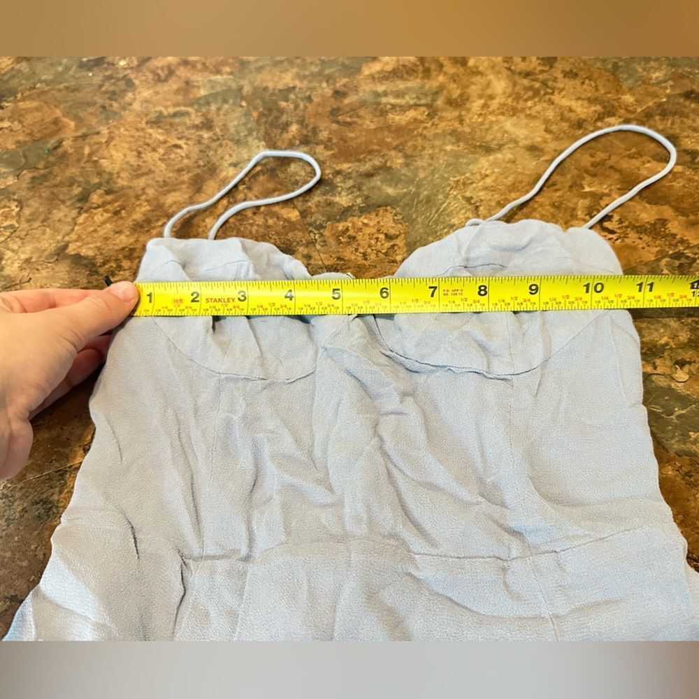 Reformation Juliette Dress in Mineral Blue Size 4 - Picture 13 of 13